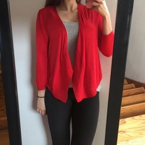 Ann Taylor LOFT Cascade Open Cardigan